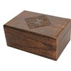 Indus Lifespace Country Style Wooden Jewellery Trinket Box Keepsake Storage
