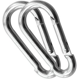 TreadLife Fitness Gym Attachment Snap Hooks - Jumbo Oversized - Heavy Duty (Pair)