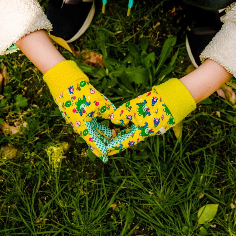 PROMEDIX P Kids Garden Gloves 3-6 Years Old Children Gardening