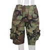 HuiSiFang Womens Camo Cargo Shorts Elastic High Waist Loose Fit