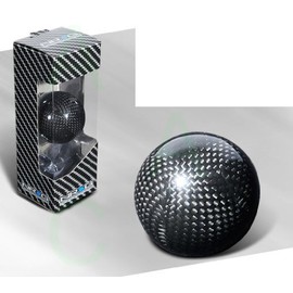 NRG JDM Shift Knob Designed for Manual and E-Shift - Round Carbon Fiber