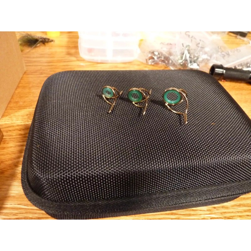 Black River Fly Shop Agate Stripping Guide Bronze Green insert