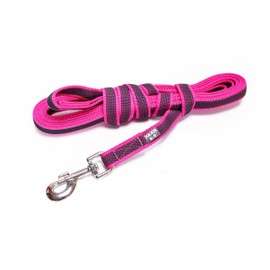 Julius-K9 216GM-PN-S5 Color & Gray Super-Grip Leash with Handle, 20 mm x 5 m, Pink-Gray