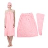 Bath Towel Wrap Coral Fleece Spa Women Adjustable Shower Wrap