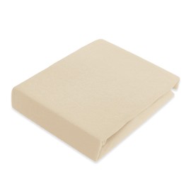 Fitted Sheet 140 x 200 - 160 x 200 cm Thermal Fleece Winter Fleece Bed Sheet Soft Cosy Microfibre Teddy Fleece Colour Beige