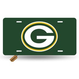 BOARLIDA American Football Design License Plate Durable Green Bay Team Decorative Aluminum Car License Plate Covers for Women Girls Men Boys 12 X 6 Inch