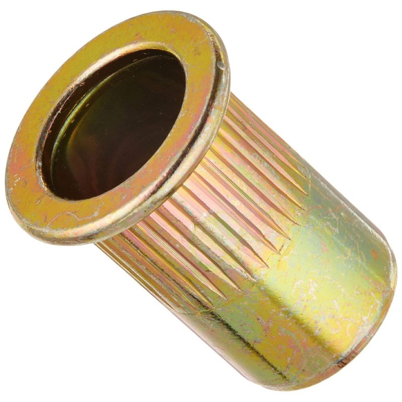 GFORTUN 30pcs Zinc Plated Bronze Tone Carbon Steel Rivet Nuts