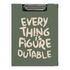 Poecinvi Everything is Figureoutable Clipboard Folio with Storage for Office