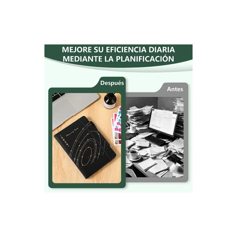 Agenda Diaria 2026 Notebook Planeadora Y Pestañas Mensuales