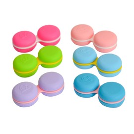 Sports Vision's 3 Pieces New Macaroon Purple Contact Lens Storage/Soaking Case CE Marked