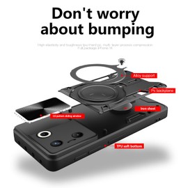 Compatible with Realme C11 2020 Case,Car Mount Magnetic,Compatible with Realme C11 2020 RMX2185 Built-in Kickstand with Slide Lens Case Cover White