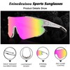 Eninedeuisou Sunglasses Cycling Glasses TR90 Frame for Men Women UV