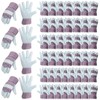 Jiuguva 48 Pairs Leather and Cotton Work Gloves Bulk Gardening