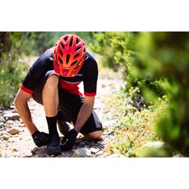 Giro Men's Fixture Cycling Helmets Matte Trim Red 22, One Size