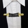CAREOR 2 Pack Gold & Silver Sweater Clips, Beaded Cardigan