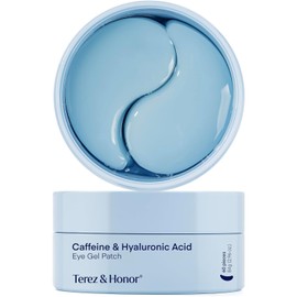 Terez & Honor 60 Pieces Caffeine Hyaluronic Acid Eye Pack Eye Gel Patch Hyaluronic Acid Patch Eye Care Eye Pack Eye Pack Sheet Korean Cosmetics 60 Pieces (30 Pairs)