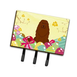 Caroline's Treasures BB6050TH68 Easter Eggs Caucasian Shepherd Dog Leash or Key Holder, Wall Hooks, Key Hooks Holder, Coat Rack Wall Mount, Coat Hooks, Hooks for Hanging Keys, Towels, Aprons, Leashes,