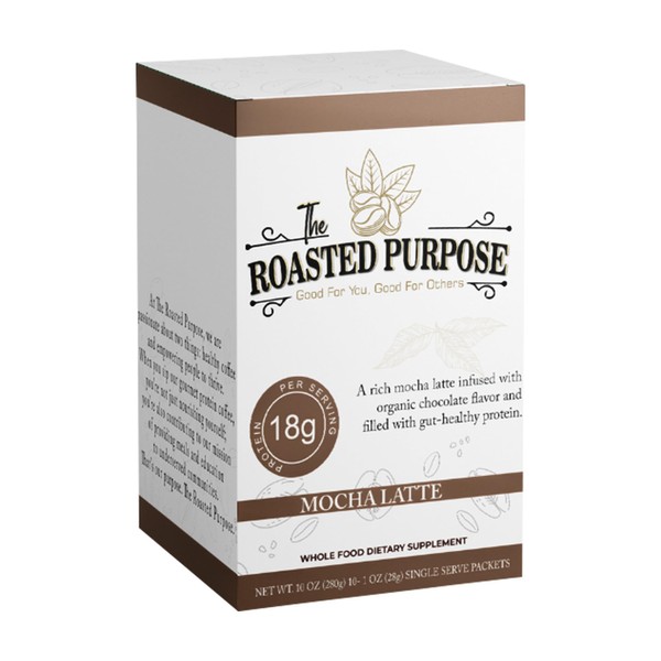 The Roasted Purpose Mocha Latte Instant Organic Coffee with 18g