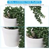 PATIKIL Artificial Succulents, 2Pcs Hanging Artificial Succulents Plant Fake Faux