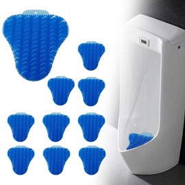 CNQLIS Urinal Screen Deodorizer, 10 Pack Urinal Pad Anti Splash Long-Lasting Freshness Mats with Aromatic Filter Screen for Bathrooms Restaurants Bars Schools Offices Restrooms, EVA, 6.5" x 6.7",Blue