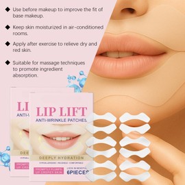 Anti Wrinkle Patches for Lip - 12 Pairs Smile Line Patches - Anti Wrinkle Patches for Smile Line & Lip Area - Silicone Patches for Wrinkles - Upper Lip Wrinkle TRE-atment, Moisturizing, Reusable