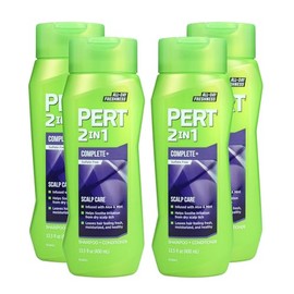 PERT 2 in 1 Complete Plus Scalp Care Shampoo and Conditioner - Itchy Scalp Treatment - Sulfate Free Shampoo and Conditioner for Healthy Hair - 4 pc