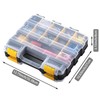 AIDY-PRO Tools Box Organizer Double Side 34 Compartments Hardware Organizers