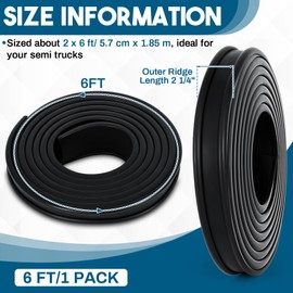 Datanly 2 Inch Fuel Tank Strap Isolator 6 Feet Length Gas Tank Seal Strap Insulator Rubber for Most Semi Trucks