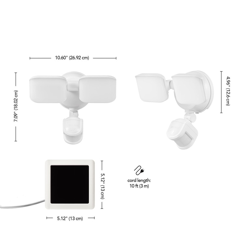 GLOBE Electric 17000221 19W LED Integrated Solar Powered Motion Activated