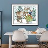 Cukol Snowman & Elk Cross Stitch Kits for Adults, Easy