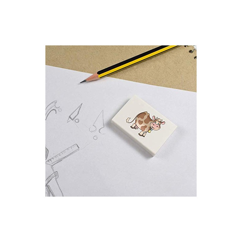 2 x 45mm 'Happy Cow' Erasers/Rubbers (ER00023061)
