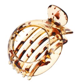 Gjinxi Small Hair Clip for Thin Hair, Non Slip Flat Hair Claw, Strong Hold Resilient Spring Action, Light Brown Hair Barrettes Everyday Hair Accessory Clamps for Women & Girls