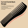 Zoolinn Versatile Hair Grooming Set - 3PCS Black Double-Sided Combs