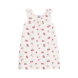 Petit Bateau Girls Short Sleeve Nightdress, White and multicoloured