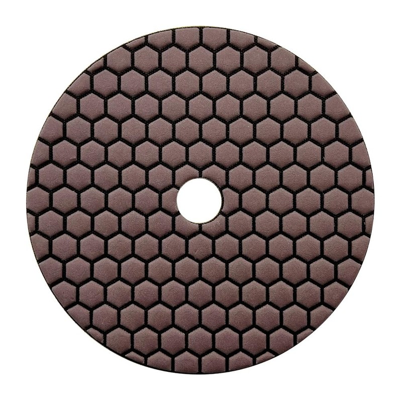 7" High Performance Dry Stone/Concrete Polishing Pads, 1.5mm Segment Height,