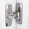 Silver Barn Door Latches,90/180 Degree Gate Lock_B