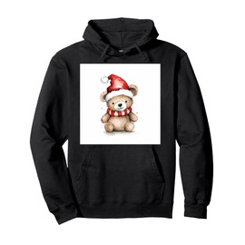 Christmas danish design Polar Bear Winter Pullover Hoodie