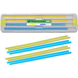 BELEON Dental Strips Abrasive for Polishing - Fine Superfine Kit 60pcs 3mm x 150mm - Finishing Teeth File - Grinding Sanding Strips, Tooth Polisher