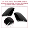HECASA Gloss Black Side Mirror Cover Cap Replacement For Toyota