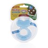 Nuby Silicone Teethe-eez Teether with Bristles, Includes Hygienic Case, Blue