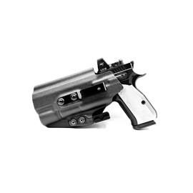Generic Model 1 Holster for CZ Shadow 2 Compact - X300, IWB, AIWB, Light Bearing Right & Left Hand (Carbon Black - Left Hand)