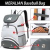 MERALIAN Baseball Backpack with Shoe Compartment,Lightweight Softball Bag for Baseball,