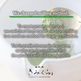 Japanese Tea KIMIKURA Premium ORGANIC CEREMONIAL Grade Matcha from Kagoshima JAPAN | Japanese Tea KIMIKURA | Matcha KIMIKURA (30g tin)