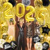 New Year Decorations 2026 - Black Gold Happy New Year