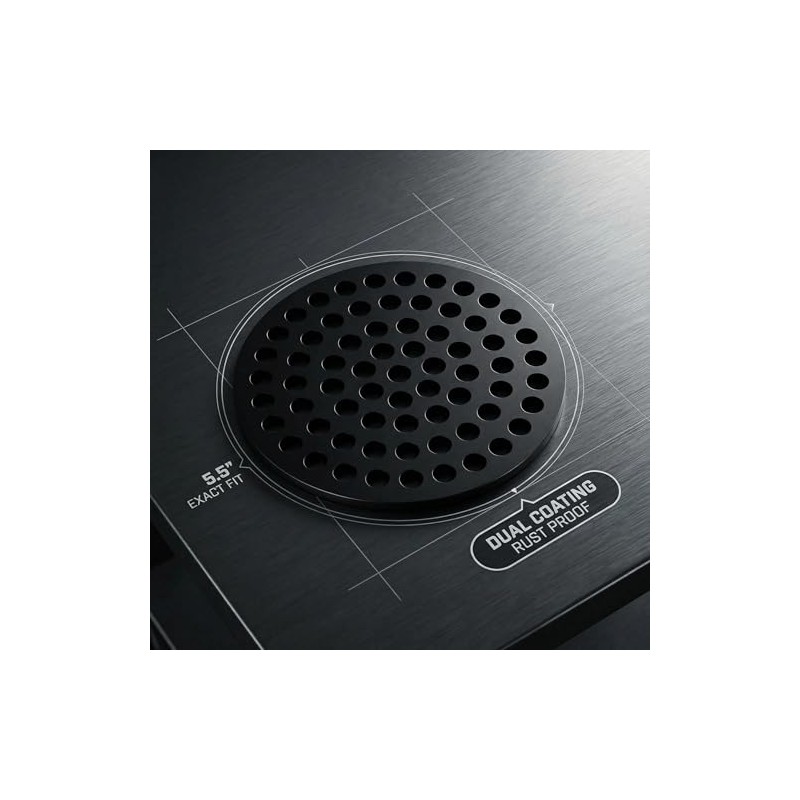 5.5 Inch Cast Iron Round Drain Cover, Heavy Duty Rust