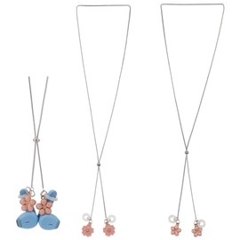 DELORIGIN 2 Stück Kopfhörer Kabelband Mit Anti Lost AirPods Kettenhalter Mit Sakura Anhänger Verstellbares Ohrhörer Lanyard Kompatibel Mit AirPods Pro 3 2 1