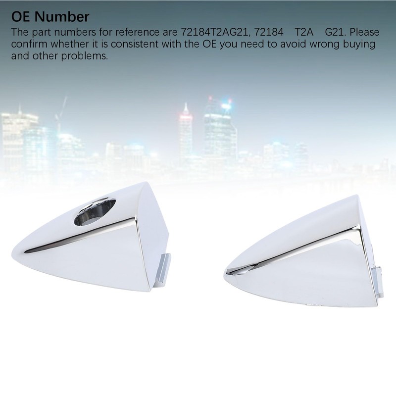 1 Pair Front Exterior Door Handle Cap with Key Hole