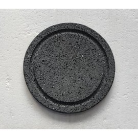 Volcanic cooking bricks, with grooves, 8-inch circles, lava cooking stones for pizza, meat, seafood and vegetables. Outdoor steak barbecue. Camping plate, Korean barbecue net.