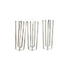60 Metal Deep Pinch Pleat Prong Curtain Hooks Galvanised Curtain