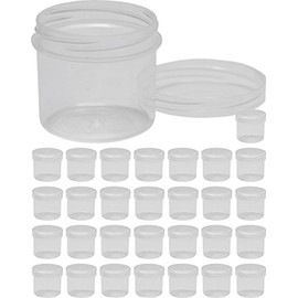 30 ointment containers, highly transparent, cream containers, ointment jar, 25 ml flat, made in Germany